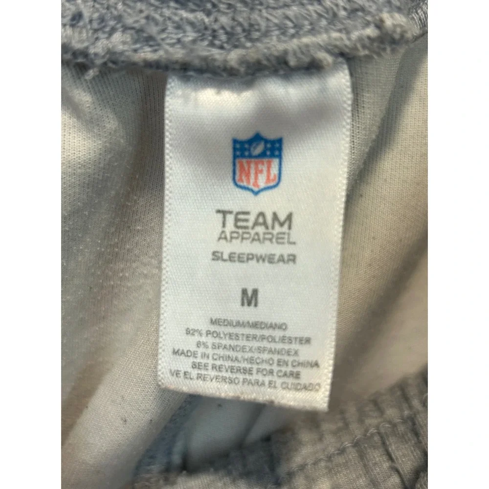 NFL Team Apparel Kansas City Chiefs Sleepwear Joggers Heather Grey Mens Medium‎